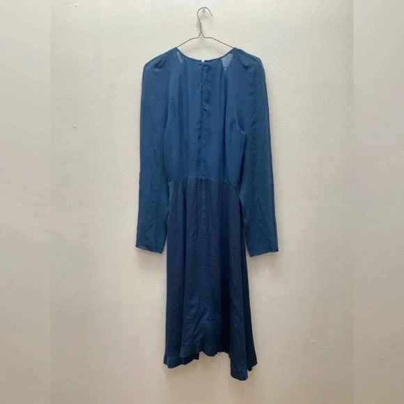 Club Monaco - Rokinsa Blue Silk Dress - Picture 4 of 10